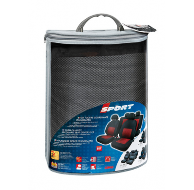 Funda Asiento Textil 8 Piezas Gris