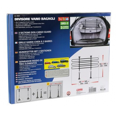 Rejilla Telescopica De Maletero Para Perros 3 Secciones