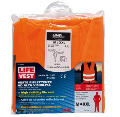 Chaleco Reflectante Homologado Naranja