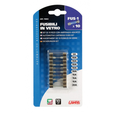 Fusibles De Vidrio Grandes 10 Piezas