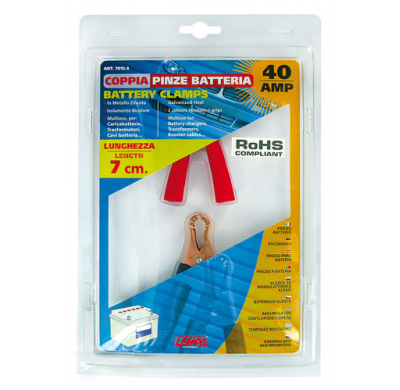 Pinzas De Bateria 40a 7 Cm