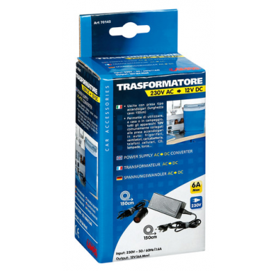 Transformador 220v-240v - 12v (5'8 Amperios)