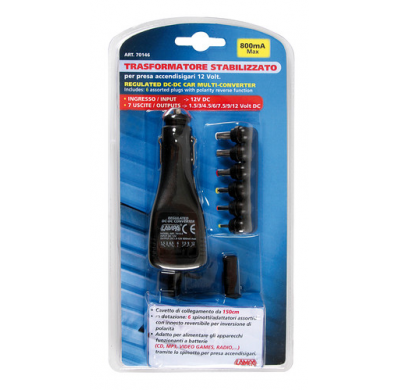 Transformador Enchufe Mechero Varias Clavijas 12/24v