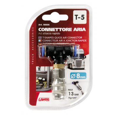 Conector Rapido Aire T-5 8mm