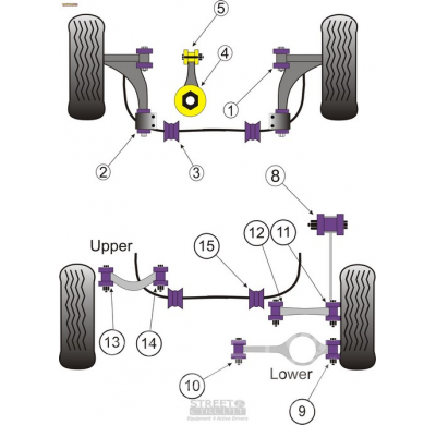 Powerflex Silentblock Lower Engine Mount Insert (Large) Track Use Volkswagen Golf Mk6 5k (2009-2012)