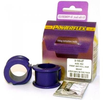 Powerflex Silentblock Front Anti Roll Bar Mount 27mm AUDI 80, 90 Quattro inc Avant (1992-1996), S2 inc Avant B4, RS2 B4 (1994-19