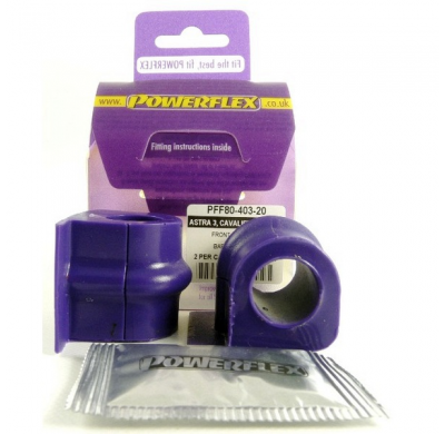 Powerflex Silentblock Front Anti Roll Bar Mount 20mm OPEL Cavalier/Calibra 4WD inc GSi with independent rear suspension, Vectra