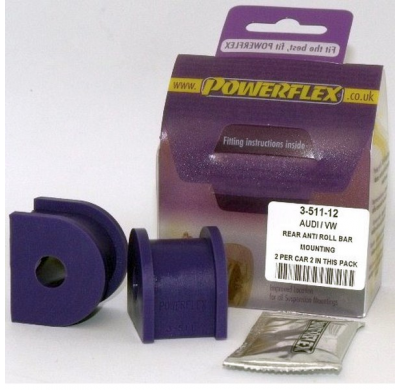 Powerflex Silentblock Rear Anti Roll Bar Mount 12mm AUDI 80, 90 Quattro inc Avant (1992-1996), S2 inc Avant B4, RS2 B4 (1994-199