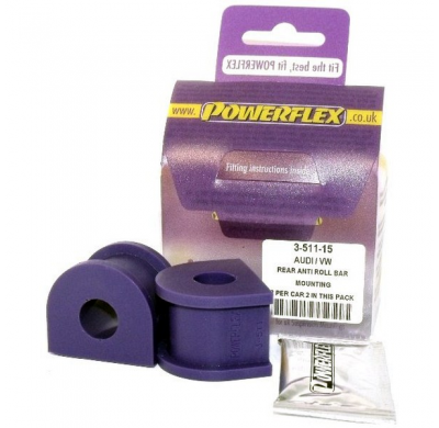 Powerflex Silentblock Rear Anti Roll Bar Mounting 15mm VOLKSWAGEN Bora 4 Motion (1999-2005)