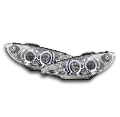 Faros Peugeot 206 Typ S16 99- Bj. 02-05 Chrom