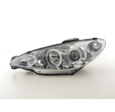 Faros Peugeot 206 Typ S16 99- Bj. 02-05 Chrom