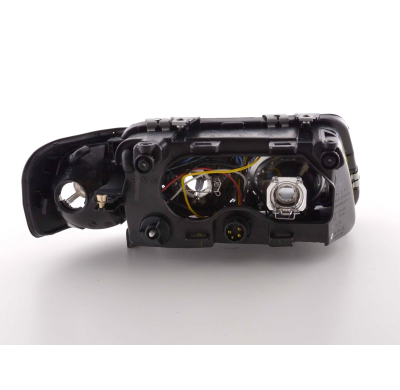 Faros Angel Eyes Audi A3 8l 96-00 Negro