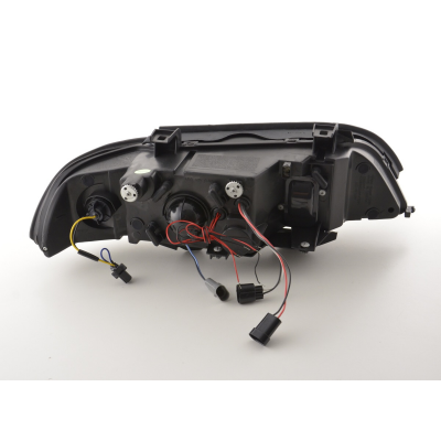 Faros Angel Eyes Bmw 5er E39 95-00 Negro