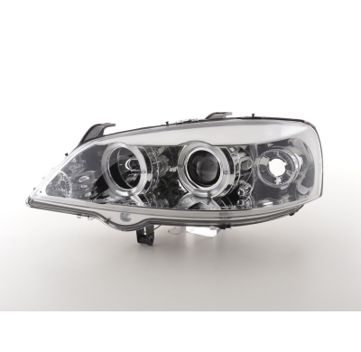 Faros Angel Eyes Opel Astra G 98-03 Cromado