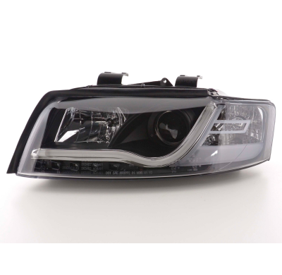 Faros Luz Diurna Con Led Lightbar Audi A4 B6 8e 01-04 Negro
