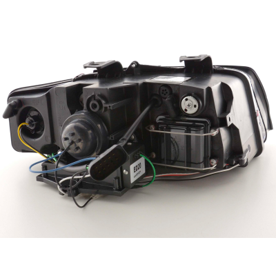 Faros Luz Diurna Con Led Lightbar Audi A4 B6 8e 01-04 Negro