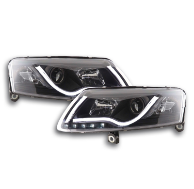 Faros Luz Diurna Para Xenon De Serielightbar Audi A6 4f 04-08 Negro