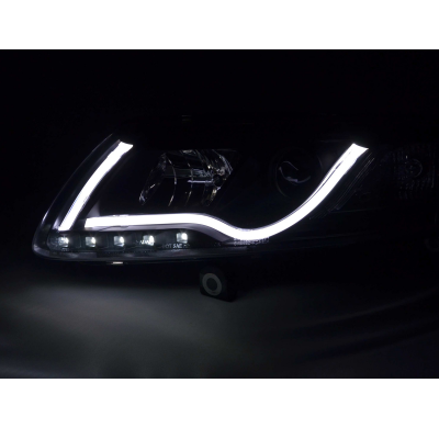 Faros Luz Diurna Para Xenon De Serielightbar Audi A6 4f 04-08 Negro