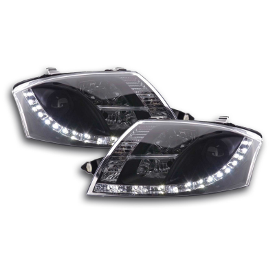 Faros Luz Diurna Audi Tt 8n 99-06 Negro 10 Pines