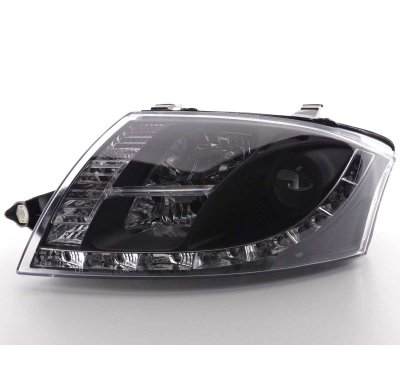 Faros Luz Diurna Audi Tt 8n 99-06 Negro 10 Pines