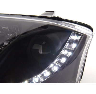 Faros Luz Diurna Audi Tt 8n 99-06 Negro 10 Pines