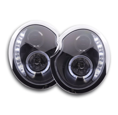 Faros Luz Diurna Mini Cooper R50 01-06 Negro