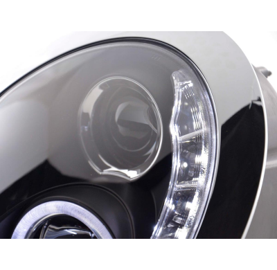 Faros Luz Diurna Mini Cooper R50 01-06 Negro