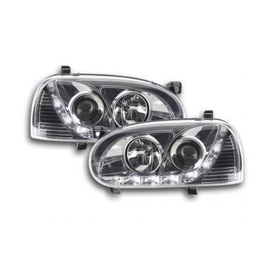Faros Luz Diurna Vw Golf 3 Typ 1hxo 1exo Bj. 91-97 Chrom