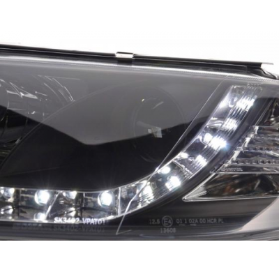 Faros Luz Diurna Vw Passat 3bg 00-05 Negro
