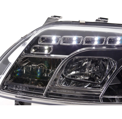 Faros Luz Diurna Vw Touran 1t / Vw Caddy 2k 03-06 Cromado