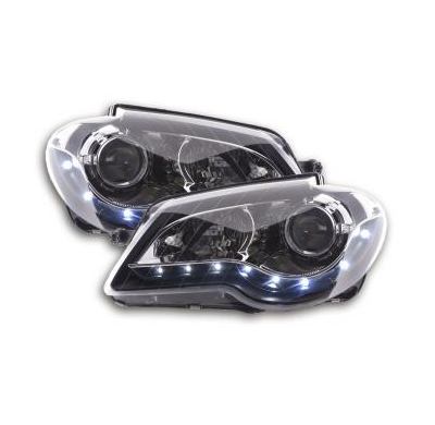 Faros Luz Diurna Vw Touran Typ 1t Bj. 06-10 Negro