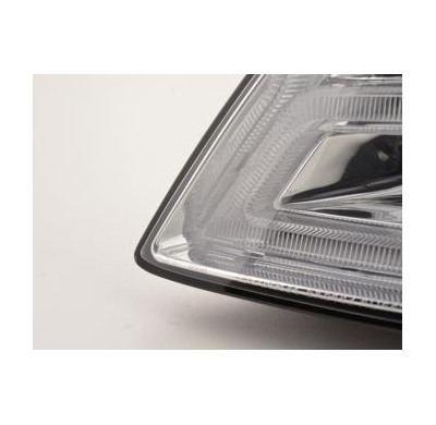 Faros Luz Diurna Homologacion R87 Audi A4 B8 8k Bj. 07-11 -Xenon De Serie- Chrom