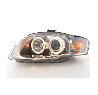 Faros Delanteros Angel Eyes Set  Audi A4 Modelo 8e  05-07 Cromado Fk Automotive