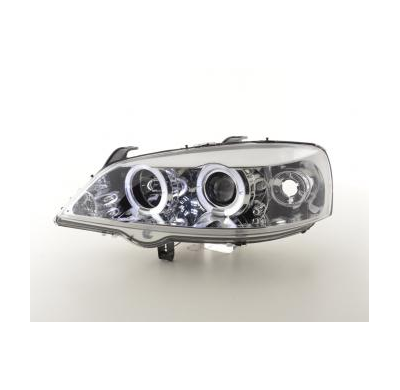 Faros Delanteros Set Angel Eyes Opel Astra Modelo G  98-03 Cromado Fk Automotive