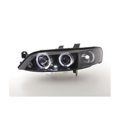 Faros Delanteros Set Angel Eyes Opel Vectra Modelo B  96-99 Negro Fk Automotive
