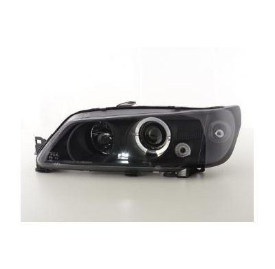 Faros Delanteros Set Angel Eyes Peugeot 306  93-96 Negro Fk Automotive