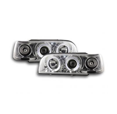 Faros Delanteros Set Angel Eyes Volvo 850  92-97 Cromado Fk Automotive