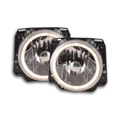 Faros Delanteros Angel Eyes Set  Vw Golf 2 Modelo 19 Bj 84-91 Cromado Fk Automotive