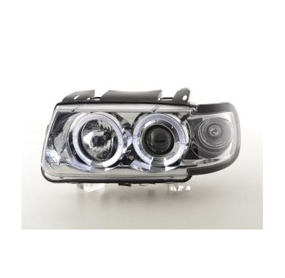 Faros Delanteros Set Angel Eyes Vw Polo Modelo 6n  94-99 Cromado Fk Automotive