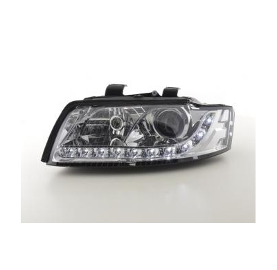 Faros Delanteros Luz Diurna Set Audi A4 Modelo 8e  01-04 Cromado Fk Automotive