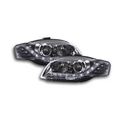 Faros Delanteros Luz Diurna Set Audi A4 Modelo 8e  05-07 Cromado Fk Automotive