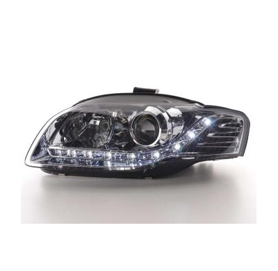 Faros Delanteros Luz Diurna Set Audi A4 Modelo 8e  05-07 Cromado Fk Automotive