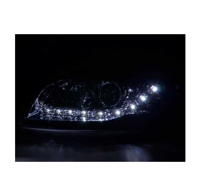 Faros Delanteros Luz Diurna Set Audi A4 Modelo 8e  05-07 Cromado Fk Automotive