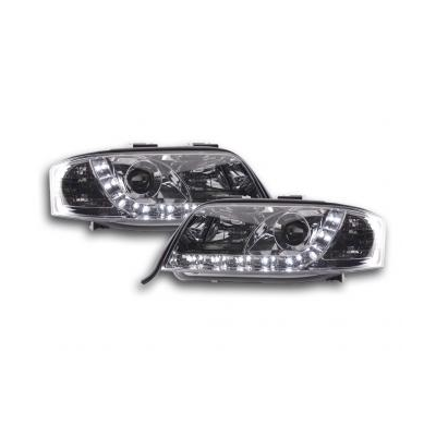 Faros delanteros Luz Diurna Set Audi A6 modelo 4B  01-04 cromado Fk automotive