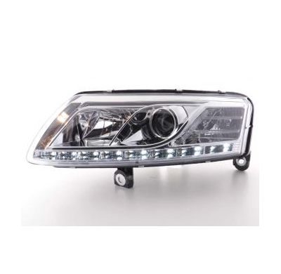 Faros delanteros Luz Diurna Set luz diurna Audi A6 modelo 4F  04-08 cromado Fk automotive