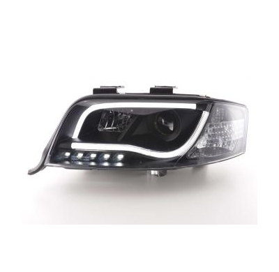 Faros Luz Diurna Set con R87 Audi A6 Typ 4B Bj. 01-04 negro Fk automotive