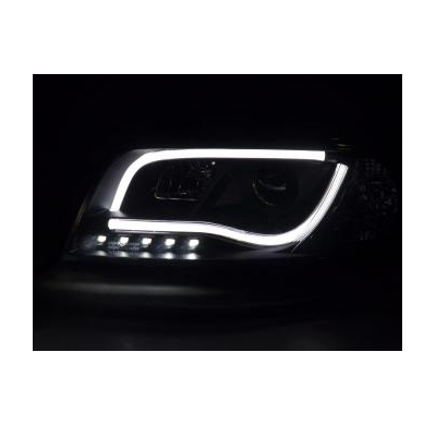 Faros Luz Diurna Set con R87 Audi A6 Typ 4B Bj. 01-04 negro Fk automotive