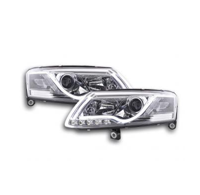 Faros Luz Diurna Set Audi A6 Typ 4F Bj. 04-08 cromado Fk automotive