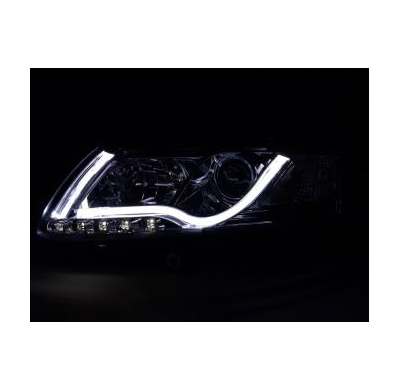 Faros Luz Diurna Set Audi A6 Typ 4F Bj. 04-08 cromado Fk automotive