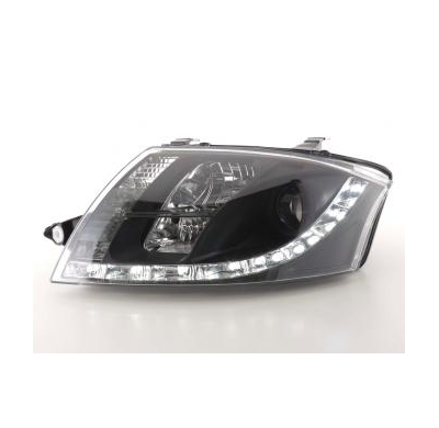 Faros Delanteros Luz Diurna Set Luz Diurna Audi Tt Modelo 8n  98-06 Negro Fk Automotive